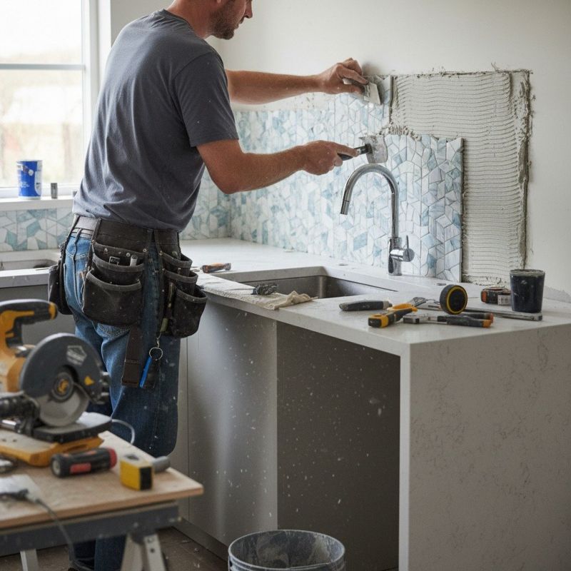 Mosaic Backsplash Installation in Wilmington, NC